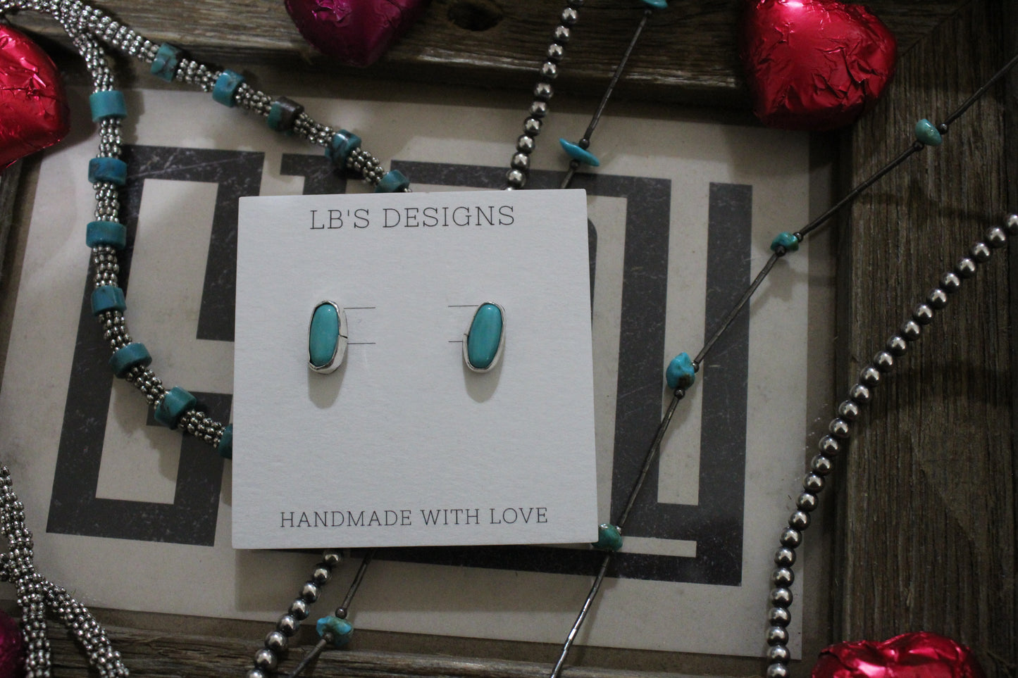 Turquoise Slab Studs