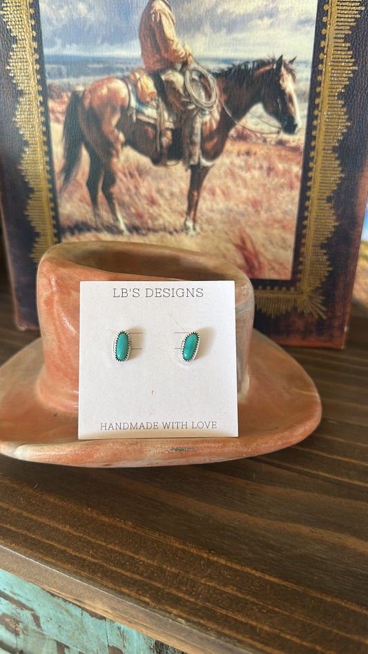 Turquoise Slab Studs