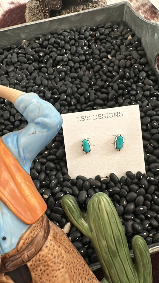 Turquoise Slab Studs