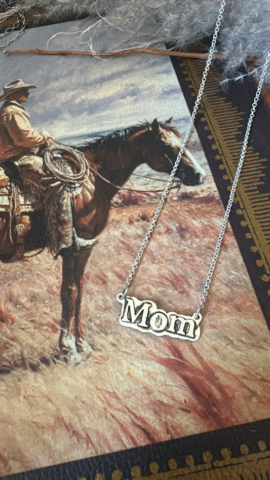 Mom Bar Necklace