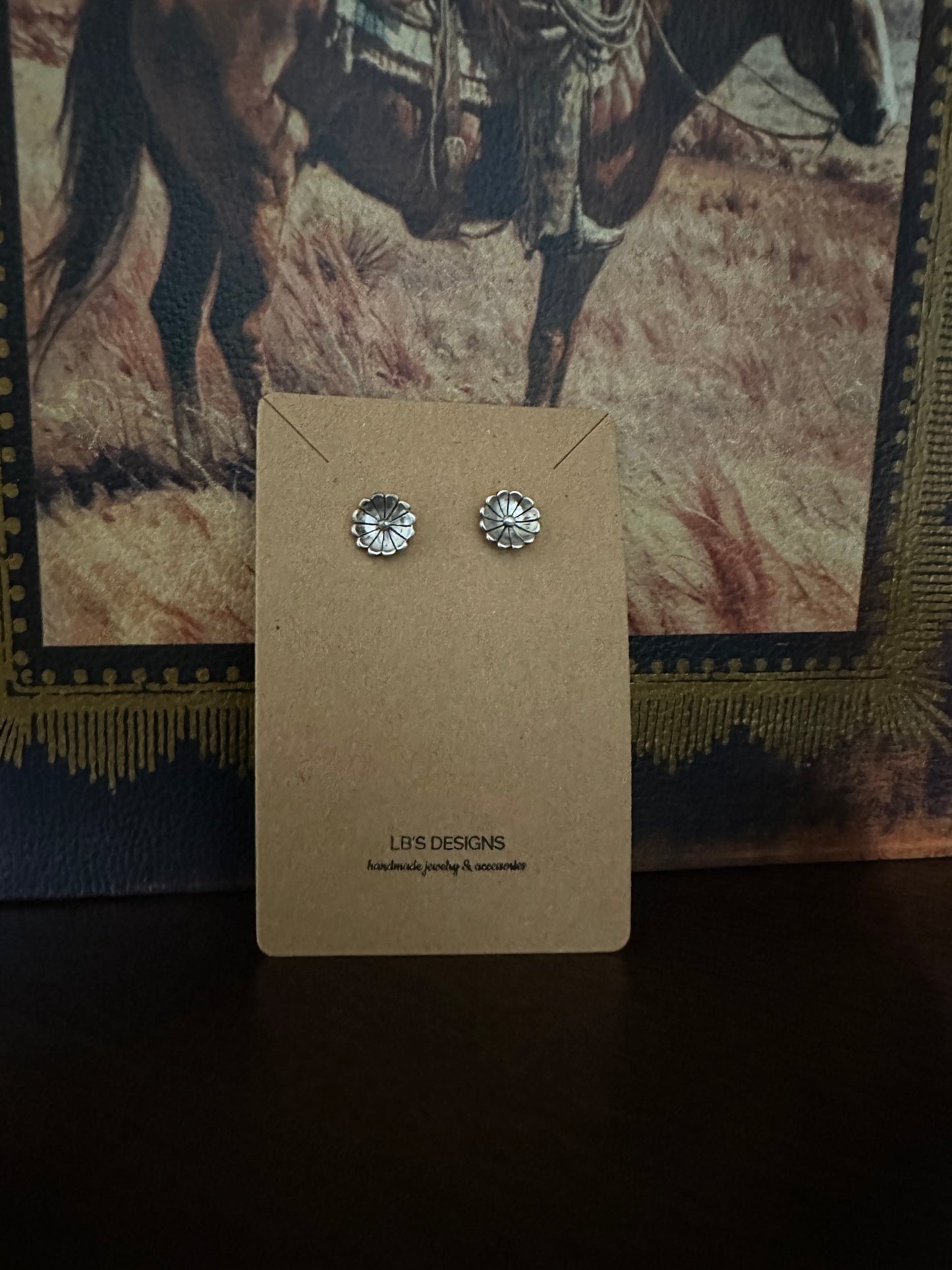 Sterling Flower Stud