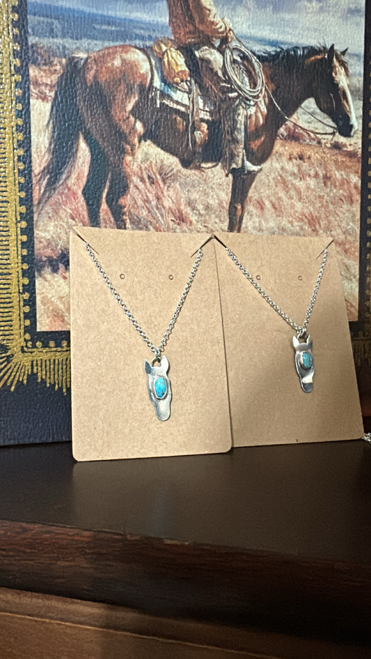 Turquoise Horse Head Necklace