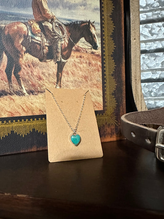 Turquoise Hearts Necklace