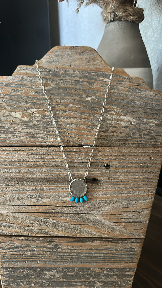 Buffalo Nickel Cluster Necklace