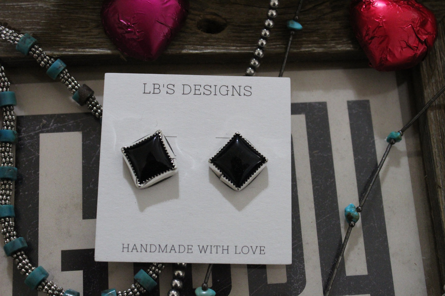 Onyx Diamond Earrings